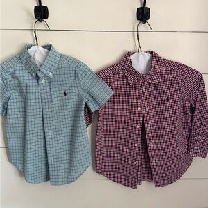 Polo by Ralph Lauren Kids' Checkered Shirts - Blue and Red